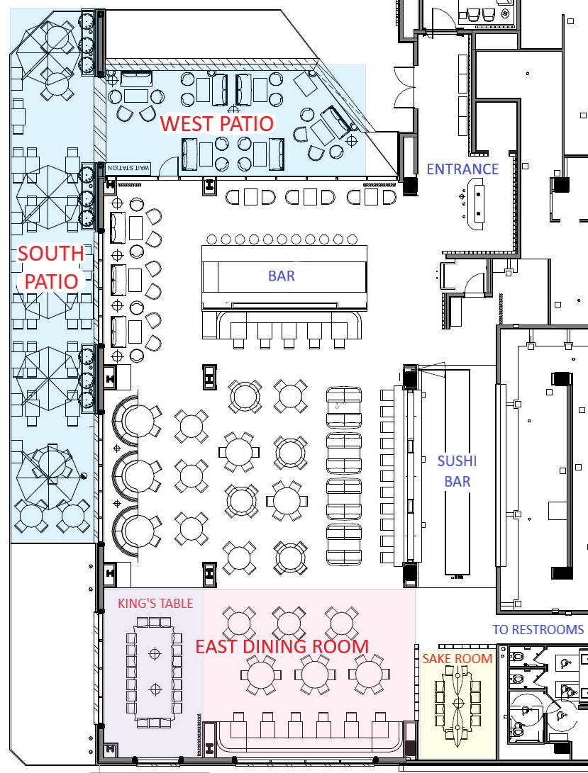 ATLANTA restaurant floor plan