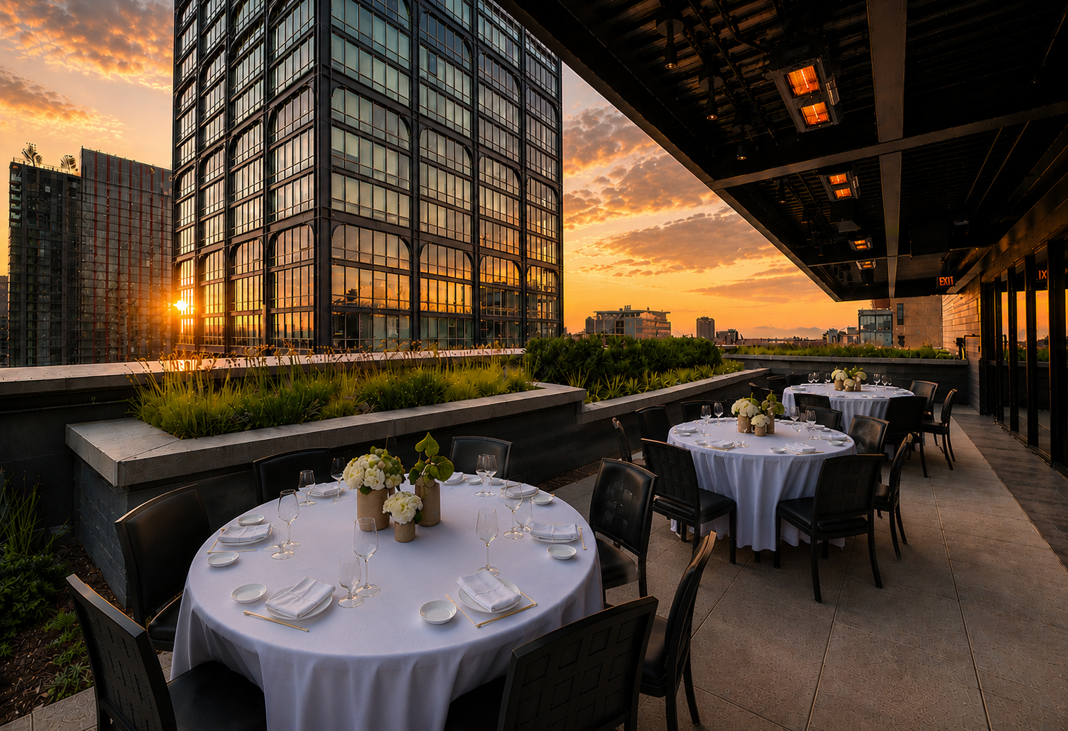 AI north sunset dinner