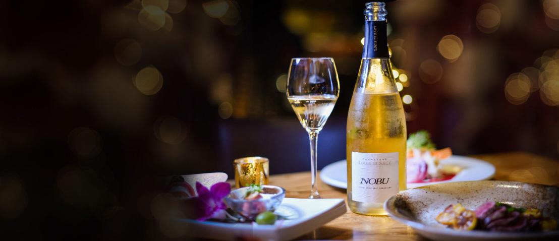 Bottle of Nobu Champagne