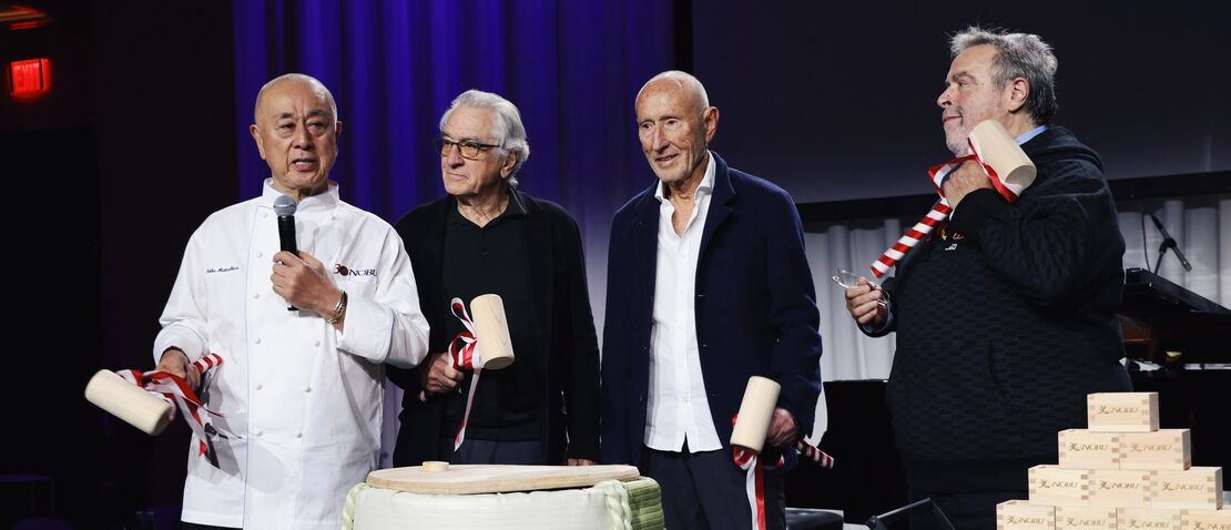 Nobu Founders Breaking Open Sake Barrel to Celebrate 30th Anniversary